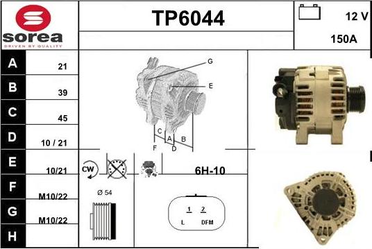 Sera TP6044 - Alternator furqanavto.az