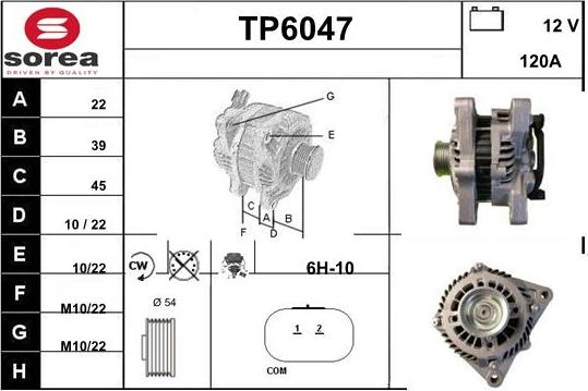 Sera TP6047 - Alternator furqanavto.az