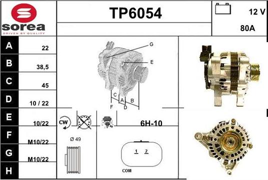 Sera TP6054 - Alternator furqanavto.az