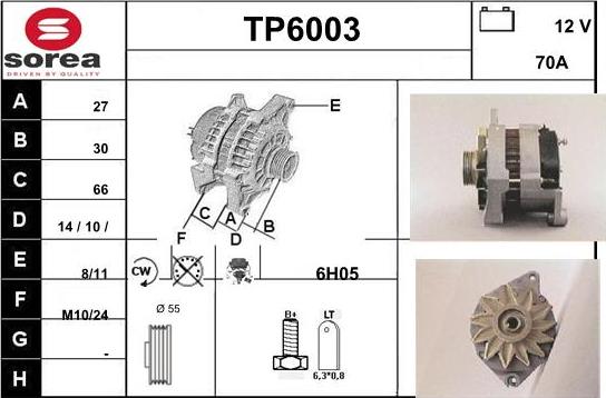 Sera TP6003 - Alternator furqanavto.az