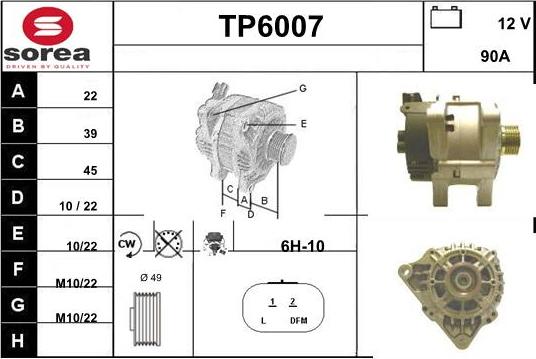 Sera TP6007 - Alternator furqanavto.az