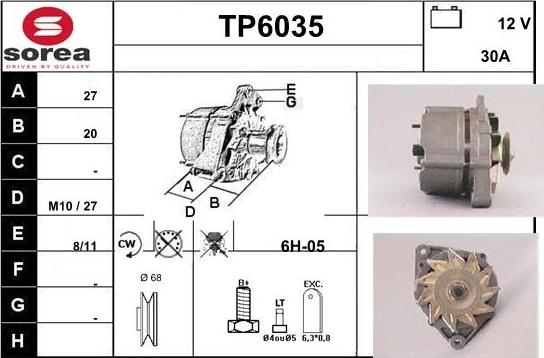 Sera TP6035 - Alternator furqanavto.az