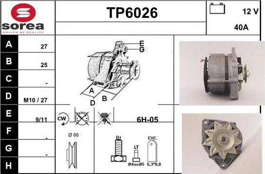 Sera TP6026 - Alternator furqanavto.az