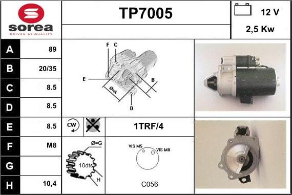 Sera TP7005 - Başlanğıc furqanavto.az