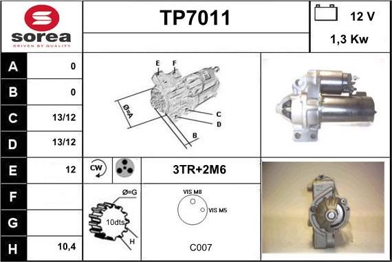 Sera TP7011 - Başlanğıc furqanavto.az