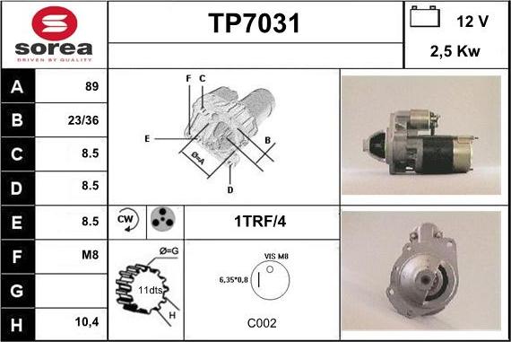 Sera TP7031 - Başlanğıc furqanavto.az