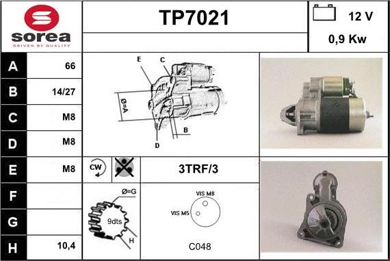 Sera TP7021 - Başlanğıc furqanavto.az