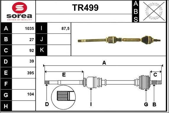 Sera TR499 - Sürücü mili furqanavto.az