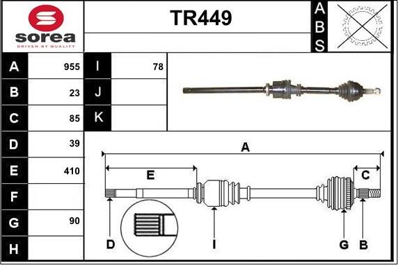 Sera TR449 - Sürücü mili furqanavto.az