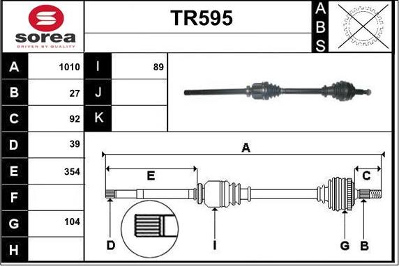 Sera TR595 - Sürücü mili furqanavto.az