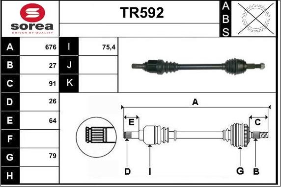 Sera TR592 - Sürücü mili furqanavto.az