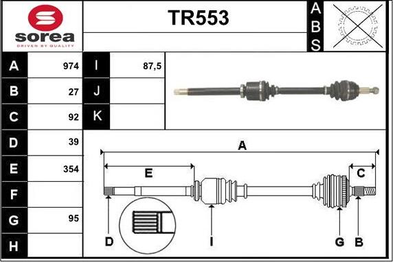 Sera TR553 - Sürücü mili furqanavto.az