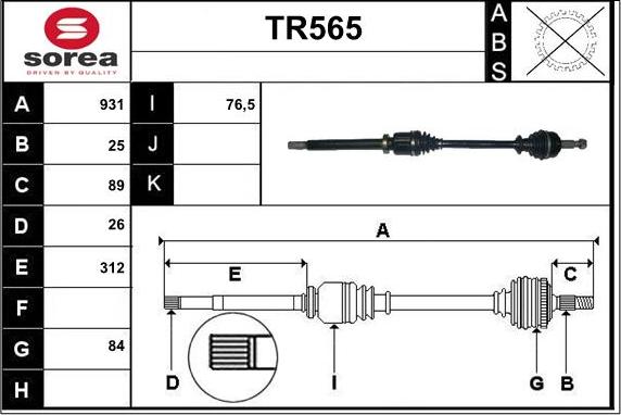 Sera TR565 - Sürücü mili www.furqanavto.az