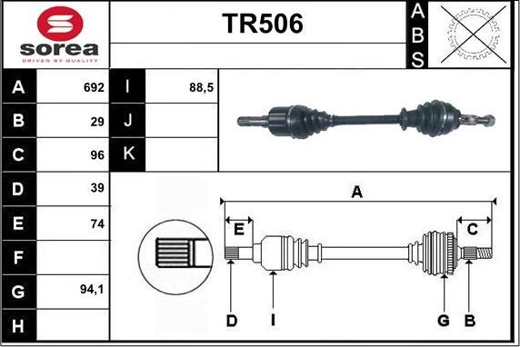 Sera TR506 - Sürücü mili furqanavto.az