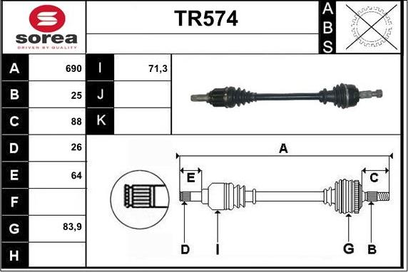 Sera TR574 - Sürücü mili furqanavto.az