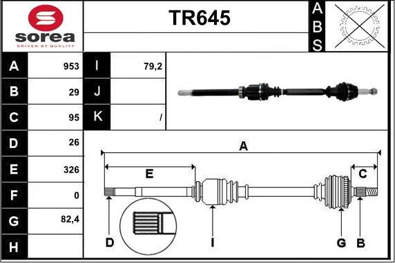 Sera TR645 - Sürücü mili furqanavto.az