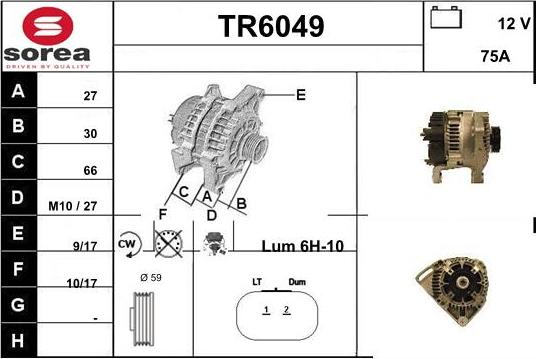 Sera TR6049 - Alternator furqanavto.az