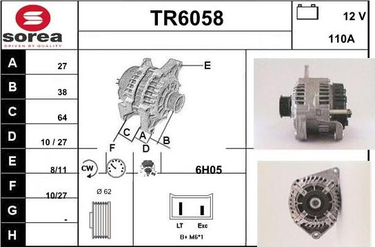 Sera TR6058 - Alternator furqanavto.az