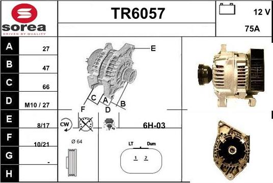 Sera TR6057 - Alternator furqanavto.az