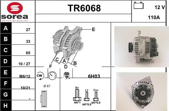 Sera TR6068 - Alternator furqanavto.az