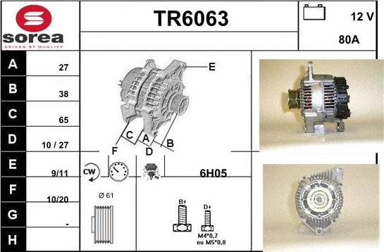 Sera TR6063 - Alternator furqanavto.az