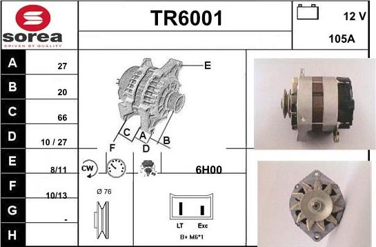 Sera TR6001 - Alternator furqanavto.az