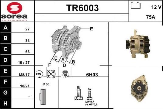 Sera TR6003 - Alternator furqanavto.az