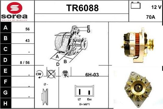 Sera TR6088 - Alternator furqanavto.az