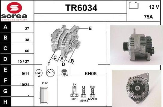 Sera TR6034 - Alternator furqanavto.az
