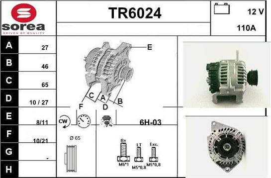 Sera TR6024 - Alternator furqanavto.az