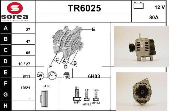 Sera TR6025 - Alternator furqanavto.az