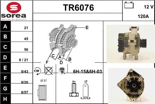 Sera TR6076 - Alternator furqanavto.az