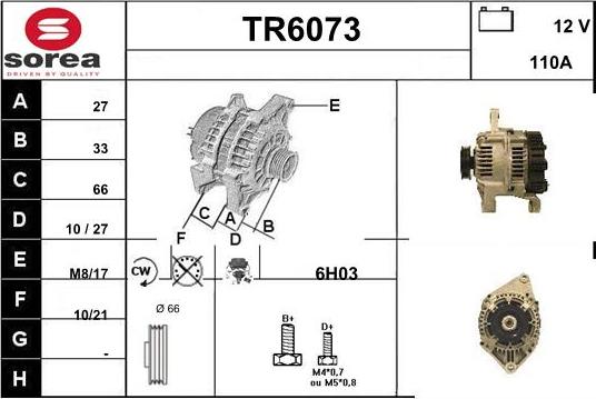 Sera TR6073 - Alternator furqanavto.az