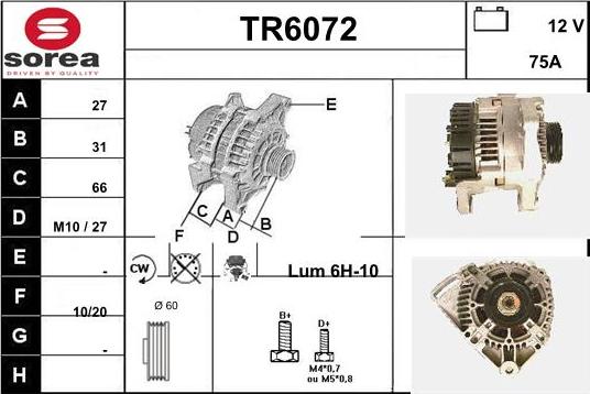 Sera TR6072 - Alternator furqanavto.az