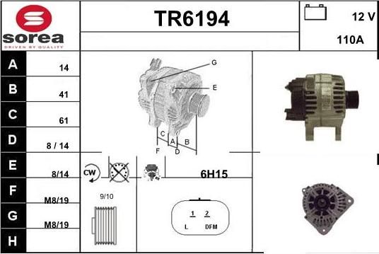 Sera TR6194 - Alternator furqanavto.az