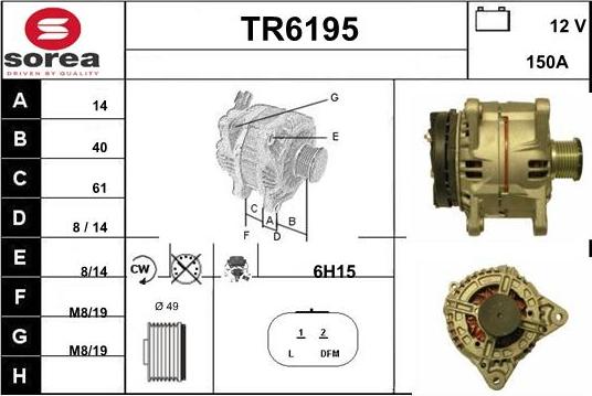 Sera TR6195 - Alternator furqanavto.az