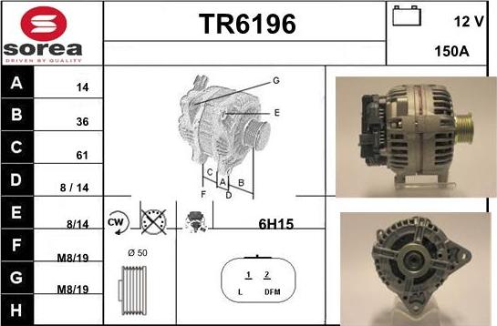 Sera TR6196 - Alternator furqanavto.az