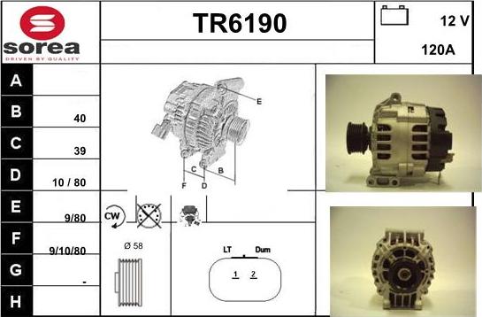 Sera TR6190 - Alternator furqanavto.az