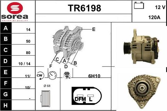 Sera TR6198 - Alternator furqanavto.az