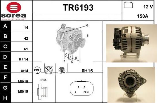 Sera TR6193 - Alternator furqanavto.az