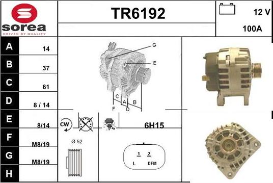 Sera TR6192 - Alternator furqanavto.az