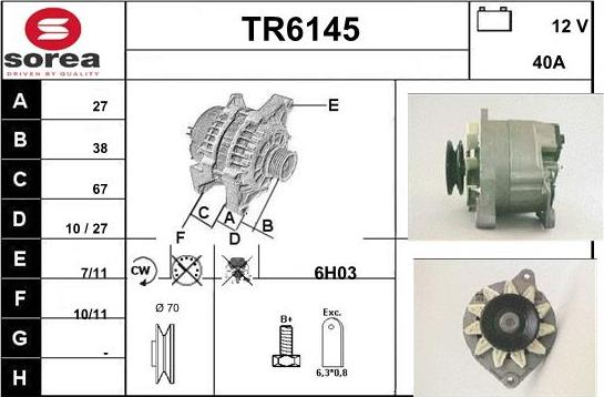 Sera TR6145 - Alternator furqanavto.az