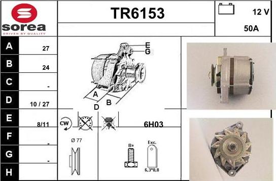 Sera TR6153 - Alternator furqanavto.az