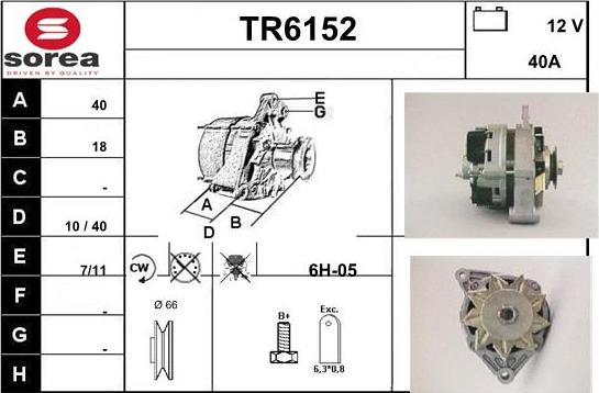 Sera TR6152 - Alternator furqanavto.az