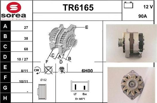 Sera TR6165 - Alternator furqanavto.az