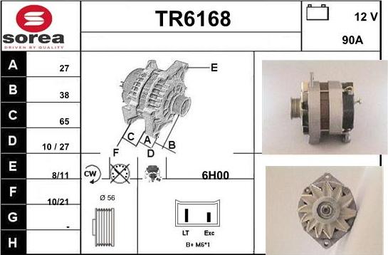 Sera TR6168 - Alternator furqanavto.az