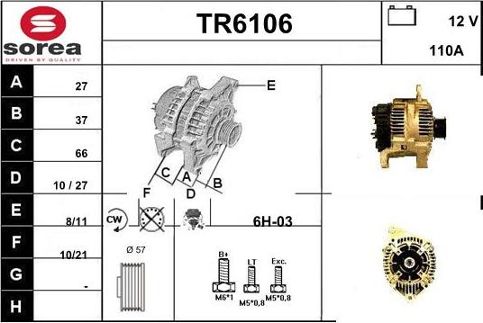 Sera TR6106 - Alternator furqanavto.az