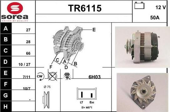 Sera TR6115 - Alternator furqanavto.az