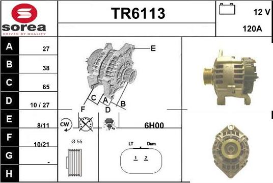 Sera TR6113 - Alternator furqanavto.az