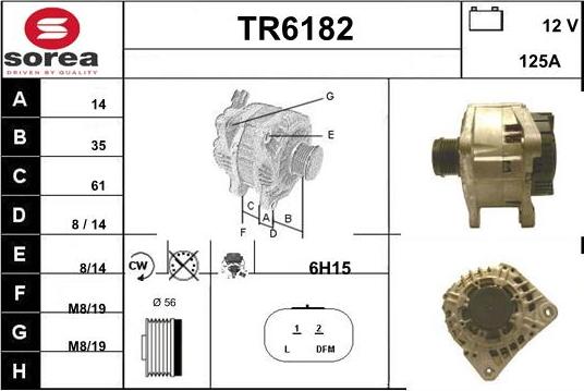 Sera TR6182 - Alternator furqanavto.az